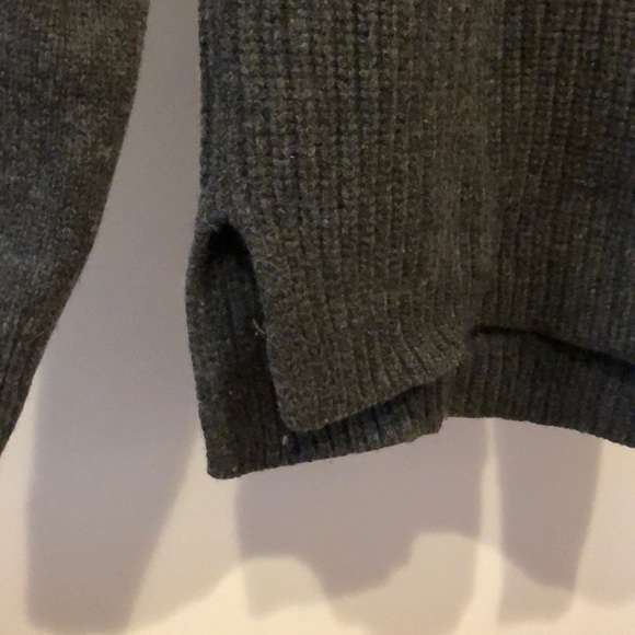 J. Crew Dark Grey 100% wool crew neck sweater - Picture 4 of 6